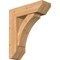 Ekena Millwork Thorton Slat Smooth Bracket w/ Offset Brace, Western Red Cedar, 7 1/2"W x 24"D x 28"H BKT0806X24X28THR06SWR - alternate 1